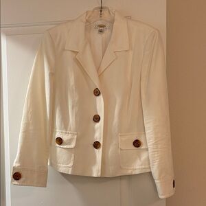 Talbots Cream Blazer